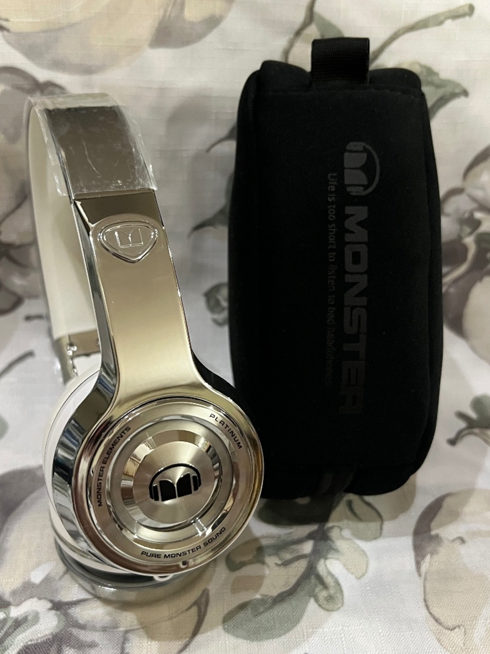 RARE! Monster Elements Wireless/Wired Headphones On Ear Platinum DJ Quality New
